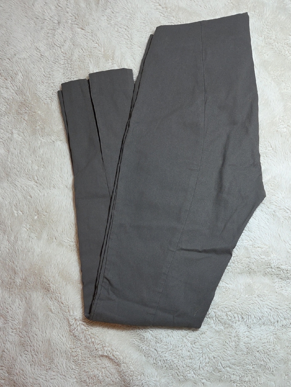 SCalvin Klein Charcoal Gray Elastic Waistband Dress Pants